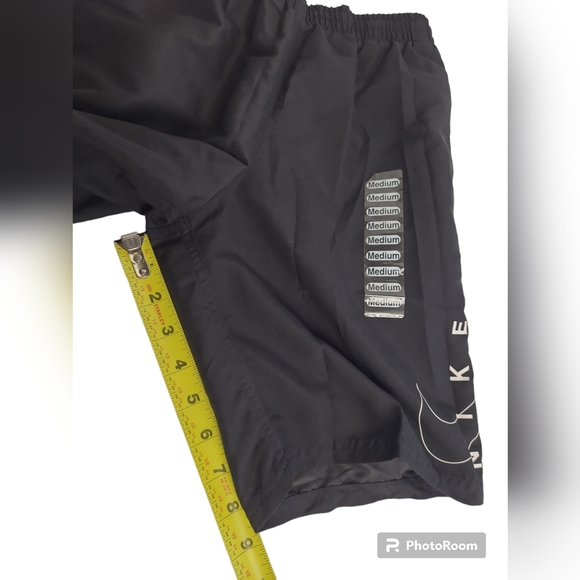 Nike Boy's Volley Board Shorts Surf Black Swim Trunks Medium Liner Pockets New - Picture 14 of 14